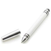 50 x ICE LONDON App Pen Duo - Touch Stylus And Ink Pen Combined - Colour: WHITE - MADE WITH