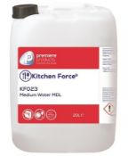 1 x EcoForce 20 Litre Medium Water MDL - Commercial Dishwasher Dertergent - Premiere Products -