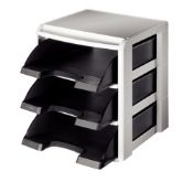 4 x Boxed Leitz Plus Letter Tray Racks - Ref: DRT0187 - CL185 - Location: Stoke-on-Trent ST3