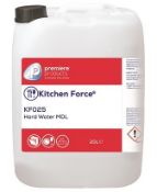 1 x EcoForce 20 Litre Hard Water MDL - Commercial Dishwasher Dertergent - Premiere Products -