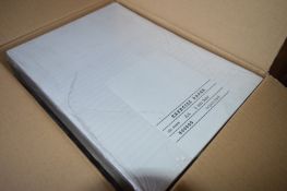 5 x Packs of Exercise Writing Paper - Includes 5 x Packs of 500 Pages - A4 8mm Feint Unpunched -