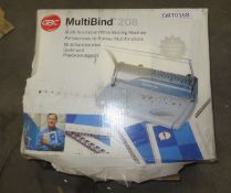 1 x GBC Multibind 208 Binding Machine - Untested - Ref: DRT0168 - CL185 - Location: Stoke-on-Trent S