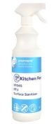 12 x Kitchen Force 1 Litre Surface Sanitiser - Premiere Products - Includes 12 x 1 Bottles