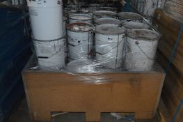 Approx. 24 x 20 Litre Assorted Tins of Paint inc. Roof & Tile, External Masonry + More - Ref: DRT02