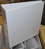 16 x White A4 Presentation Ring Binders - 2D Ring 65mm - Includes 2 Boxes of 8 Binders - CL185 - Ref