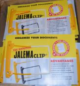 80 x Jalema Clips - Fleixble Fastener For Organising Your Documents - Brand New Stock - CL185 -