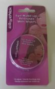 94 x City Chick Eye Make-up Remover Mini Wipes - Ref: DRT0103 - CL185 - Location: Stoke-on-Trent ST