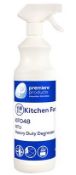12 x Kitchen Force 1 Litre Ready to Use Heavy Duty Sanitising Degreaser - Premiere Products -