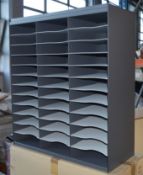 1 x Pigeon Hole Unit For Sorting Literature and Mail - 36 Compartment Organiser - Ready