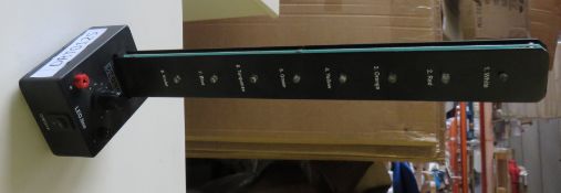 1 x UL LED Line, 37cm Tall - Untested - Power Supply NOT included - Ref: DRT0125 - CL185 - Location: