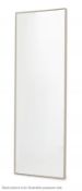 1 x FRATO Douro Mirror - Features a Colourless Mirror With Faux Leather Frame With A Crocodile-