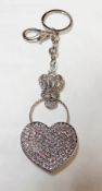 10 x Assorted ICE LONDON Key Rings with - Brand New, Genuine Unboxed Stock - MADE WITH SWAROVSKI