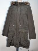 1 x Steilmann Hooded Womens Winter Coat / Parka - UK Size 12 - Features A Detachable Hood And