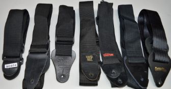 7 x Guitar Straps - Brands Include Ernie Ball - CL022 - Ref SC074 - Location: Altrincham WA14