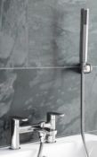 1 x Langdale Bath Shower Mixer - Brass Construction With Chrome Finish - Unused Stock With