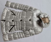 1 x Steilmann Kirsten Size 12 Womens Pearl White / Ivory Quilted Coat / Jacket - CL210 - Ref
