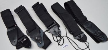 5 x Guitar Straps - Brands Include Fender - CL022 - Ref SC073 - Location: Altrincham WA14