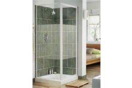1 x Simpsons Supreme Pivot Door Shower Enclosure - Includes Pivot Door With Side Panel - 600x600mm -