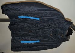 1 x Steilmann Kirsten Dark Blue Quilted Womens Coat / Jacket - CL210 - Ref SC2090 - Location: