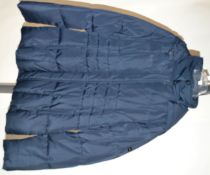 1 x Steilmann Kirsten Womens Hooded Quilted Deep Blue Coat - CL210 - Ref SC2088 - Location: