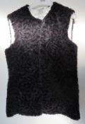 1 x Steilmann Kirsten Size 12 Womens Black Faux Fur Gilet - CL210 - Ref SC1011 - Location: