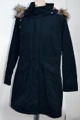 1 x Steilmann Hooded Womens Winter Coat / Parka - UK Size 12 - Features A Detachable Hood With