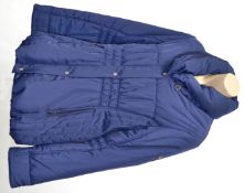 1 x Steilmann Kirsten Size 12 Womens Rich Blue Quilted Coat / Jacket - CL210 - Ref SC1051 -