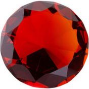 10 x ICE London Diamond Shaped Crystal Paperweights - Colour: Red - 100mm In Diameter - New &