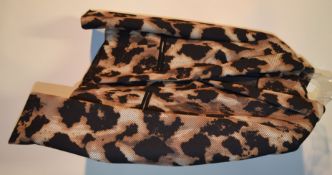 1 x Steilmann Kirsten Animal Print Womens Coat / Jacket - CL210 - Ref SC2011 - Location: