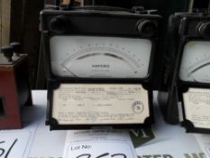 Sangamo Weston Ampometer. Has a flap which drops down at the front and carry handle. Black