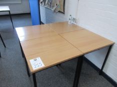 600mm x 600mm tables, Qty 4.