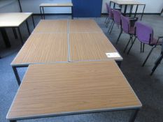 900mm x 600mm tables, Qty 5