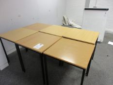 600mm x 600mm tables, Qty 10.