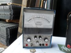 Levell Multi-tester Type TM11. in blue metal with glass front and carry handle. A timeless piece