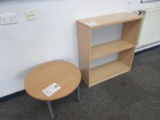 780mm x 300mm x 870mm high book case & 600mm dia c