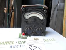 Universal Avometer Model 9. Plastic. Damage to glass panel. A timelesss piece of British