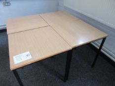 600mm x 600mm tables, Qty 4.
