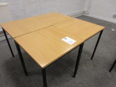 600mm x 600mm tables, Qty 4.