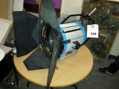 Spotlight used in film -making studio in college
