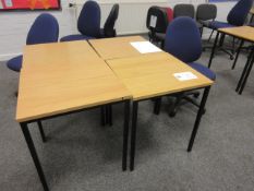 600mm x 600mm tables, Qty 4.