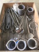 Mixed lot of Ladels, Turnbucles and Crucibles