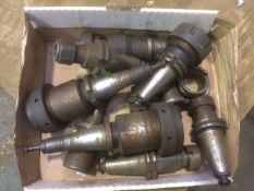 Box of various tool holders.