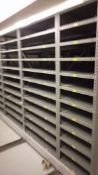 Roller Racking Shelving 4 m deep & 8 ft tall.