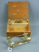 Depthing Tools - a finely engineered clockmaker's depthing tool, unsigned, practically unused with