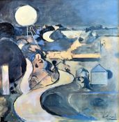 GRAHAM SUTHERLAND coloured print - entitled 'The Road at Porthclais', signed in pen and dated