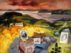 JOHN ELWYN watercolour with bodycolour - Scottish landscape, entitled on Chris Beetles paperwork