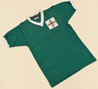 DANNY BLANCHFLOWER MATCH-WORN NORTHERN IRELAND SHIRT BELIEVED TO BE IN HIS LAST INTERNATIONAL IN
