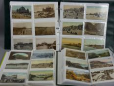 Postcards - three good albums containing approximately eight hundred postcards of mainly South and