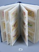 Postcards - an album of approximately thirty six World War I silk postcards