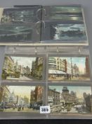 Postcards - an album of mainly Liverpool related postcards and an album of night scene postcards